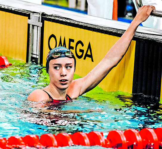 Katharina Schiessendoppler gehört mit 14 Jahren zu den Top-Schwimmtalenten.