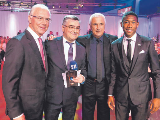 Franz Beckenbauer, Hans Krankl und David Alaba wurden von SN-Sportchef Richard Oberndorfer interviewt